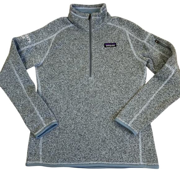 Patagonia Womens Sz S Better Sweater 1/4 Zip Fleece Embroidered Logo On Sleeve - Picture 6 of 16